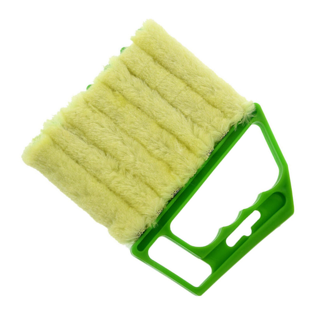 Mini Blinds & Shutter Cleaning Brush - Multifunctional Dust Remover, 16X13cm Green