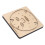 Leather Cutting Die Set 23x23x2.3cm Wooden Base 10
