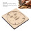 Leather Cutting Die Set 23x23x2.3cm Wooden Base 5