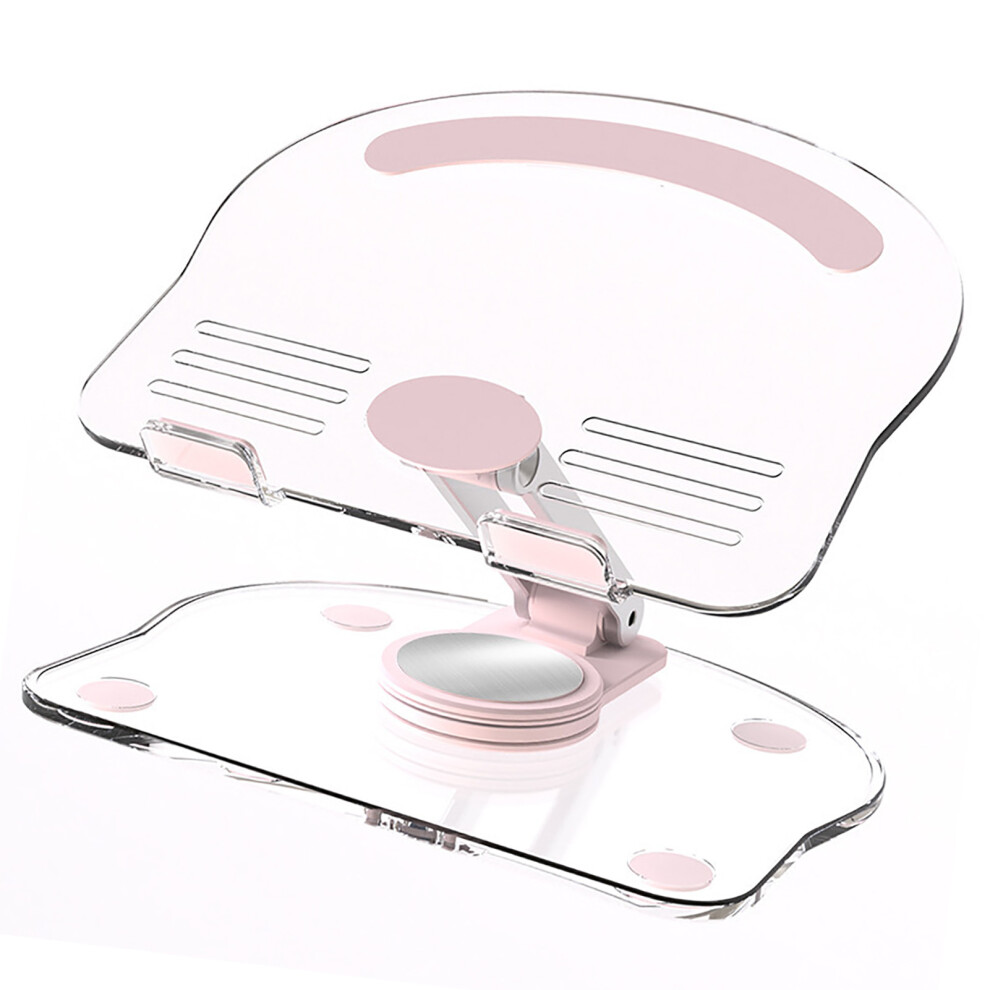 360 Rotating Acrylic Tablet Stand 17.5Cm Adjustable Folding Pink 7891331832933