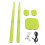 Virtual Drum Kit Green ABS 260mAh/180mAh/900mAh 2