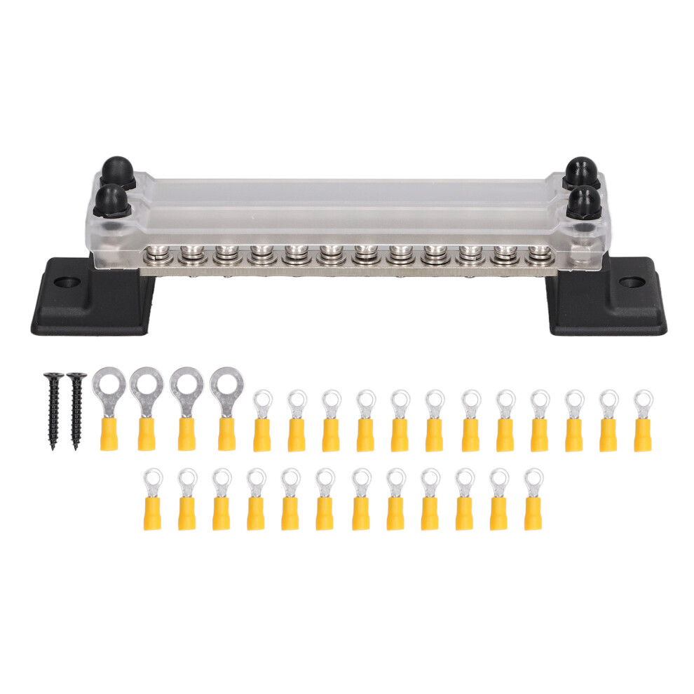 24 Terminal Bus Bar With Cover Ot Terminal 48V 9121376115950