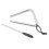 Rhythmic Education Triangle Instrument 4" Stainless Steel Rust-Resistant 1
