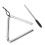 Rhythmic Education Triangle Instrument 4" Stainless Steel Rust-Resistant 6