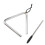 Rhythmic Education Triangle Instrument 4" Stainless Steel Rust-Resistant 15