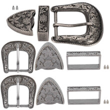 Vintage Style Handmade Carving Alloy Waist Belt