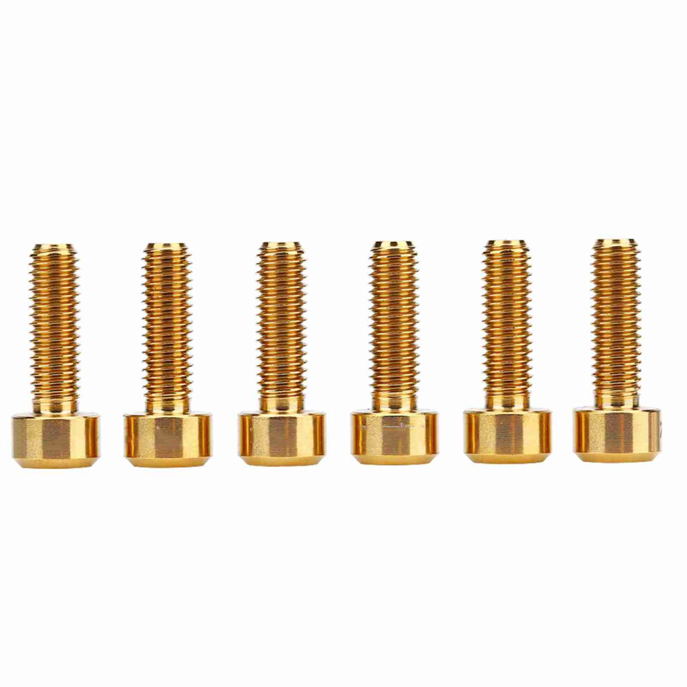 6Pcs Set M5*16Mm Titanium Alloy Bike Fixed Stem 9121376116698