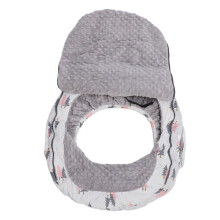 Super Warm Flannel Waterproof Baby Car Seat Cover 24x19in Winter Canopy