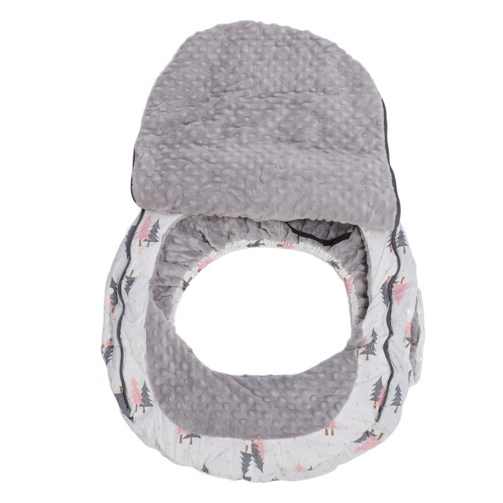 Super Warm Flannel Waterproof Baby Car Seat Cover 24x19in Winter Canopy