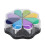 8 Colors Petal Shape Schedule Book Scrapbook 1