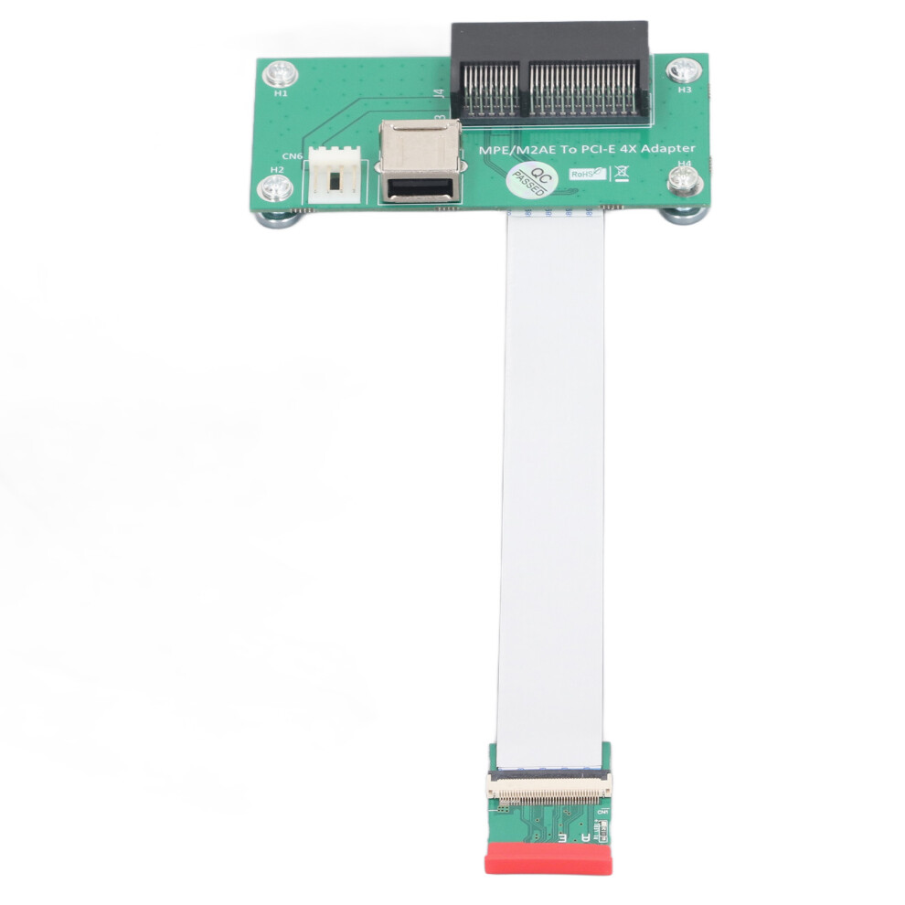 Ngff M.2 Key A E To Pcie X4 Usb Riser Card With Ffc Cable And Mounting 7641331846795