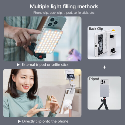 5W Bi-Color LED Pocket Light 104x75mm Blue 2000mAh 1