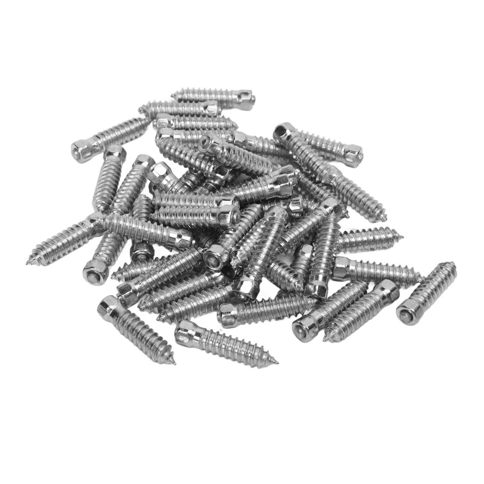 50Pcs Snow Anti Skid Tire Studs Screws M6x6mm Snow 9121376118593