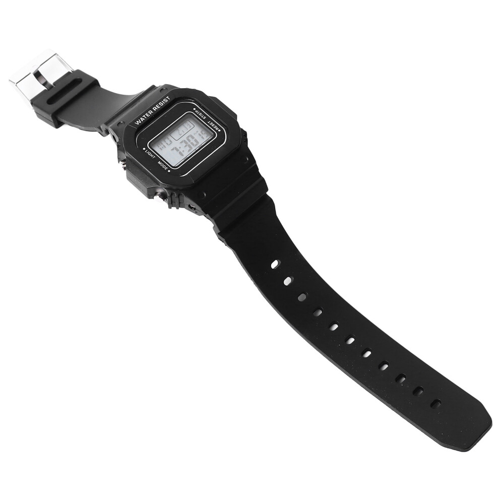 Sports Watch For Men Women Led Backlight Waterproof 12/24H Black 7891331851552