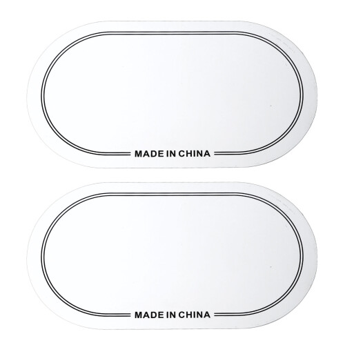White PET Drum Head Protector 2PCS for Long-Lasting Clear Sound 2