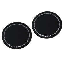 Black 2-Piece PET Wear Resistant Drum Head Patches for Practice & Show Use