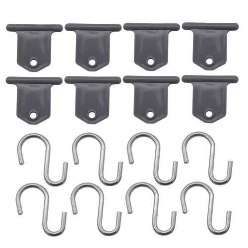 8pcs RV Awning Hooks Stainless Steel Light Hangers, Space Saving 2