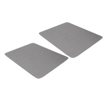 2Pcs Dark Gray Diatomaceous Earth Coffee Mat 30x40cm, Absorbent & Non-Slip