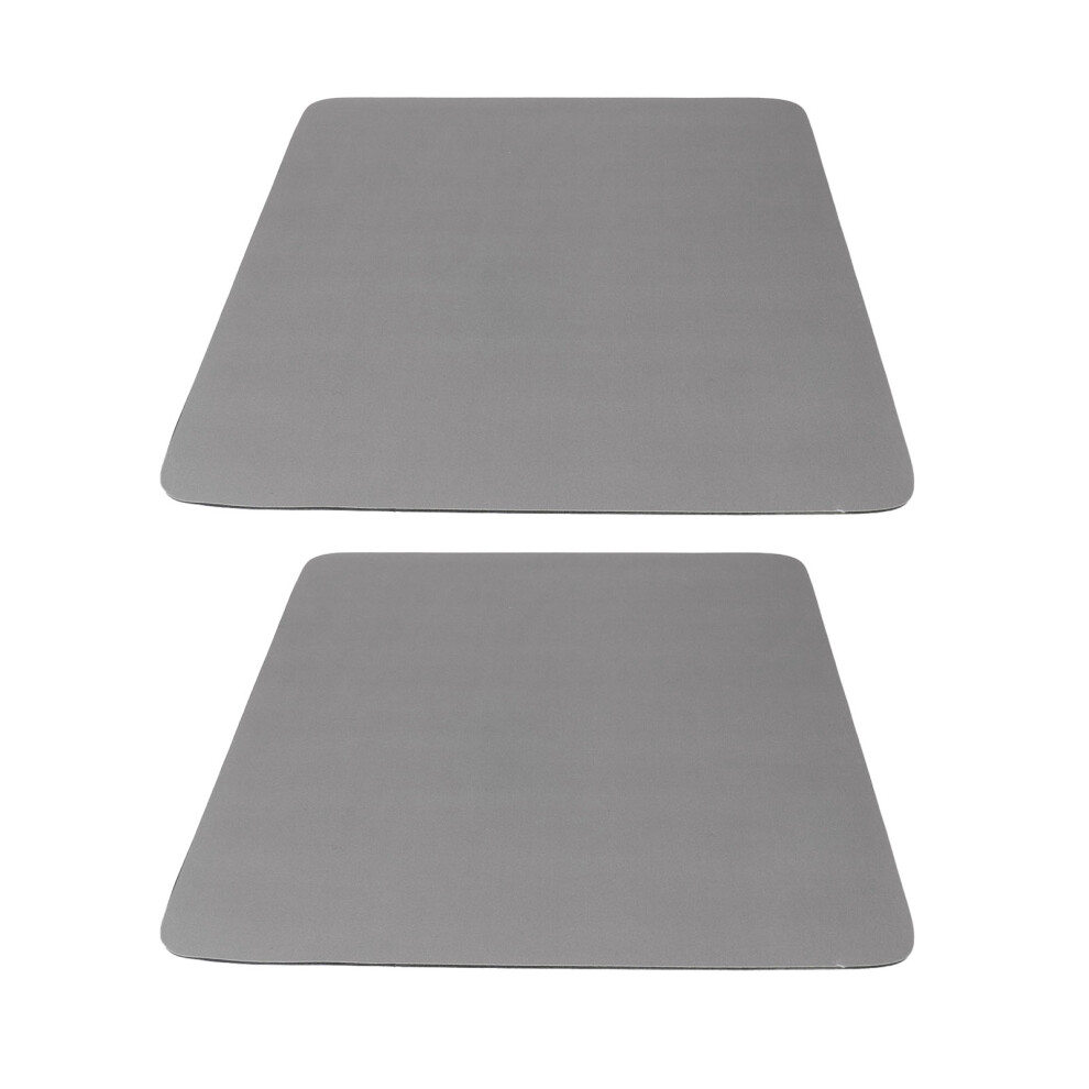2Pcs Dark Gray Coffee Mat 15.7x19.7in Easy Clean Non-Slip Drying Pad-image-OPC-PJB6TG5-NEW