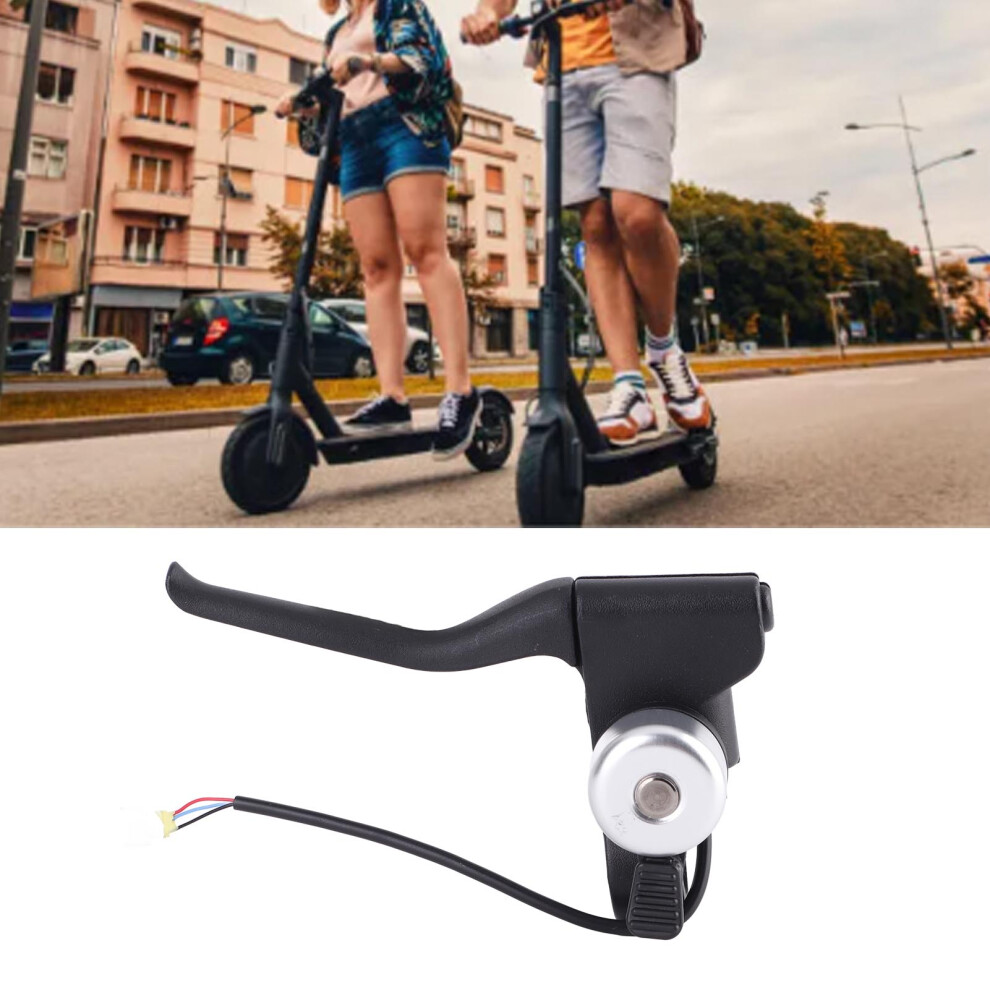Nylon & Metal Left Brake Lever with Bell for Electric Scooter Replacement Part-image-OPC-PJB6TSY-NEW