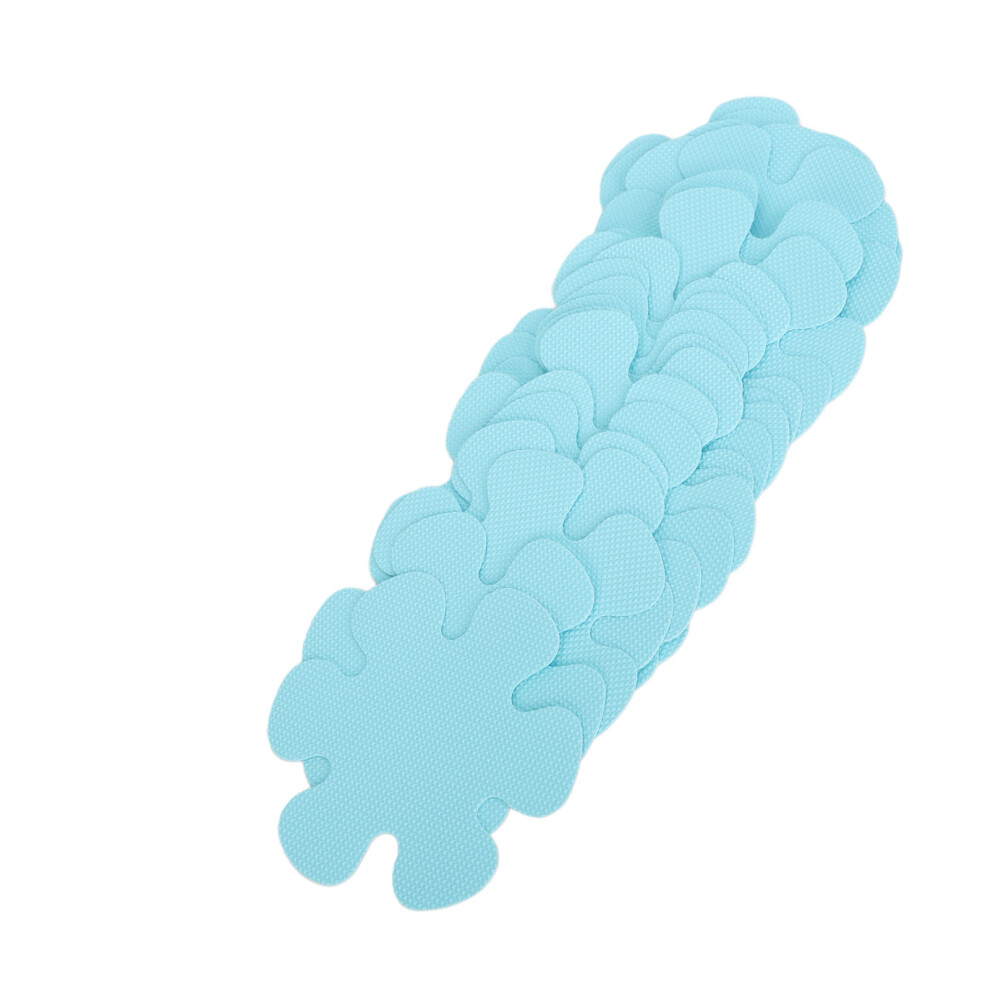 20pcs Blue Flower Non Slip Bathtub Stickers 10cm Safety Treads