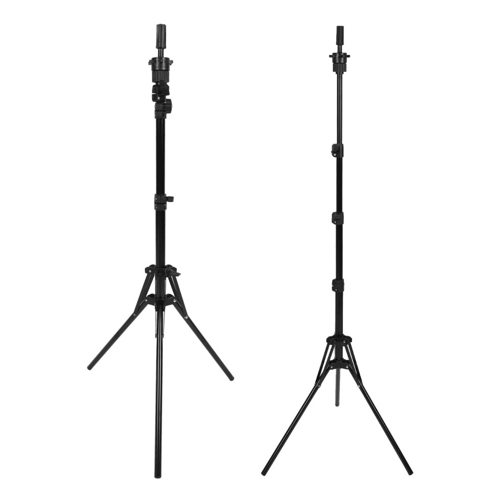 Unisex Lightweight Aluminum Adjustable Wig Stand Tripod For Hairdressing Training