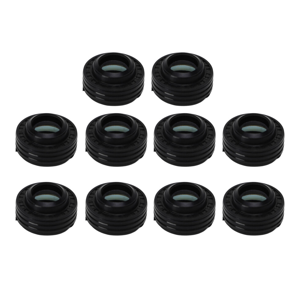 10Pcs Ac Compressor Shaft Seal Kit Rubber Black 9121376120114