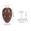 Silicone Practice Face Black 5D Cosmetology Student Model with Detailed Eyes 2