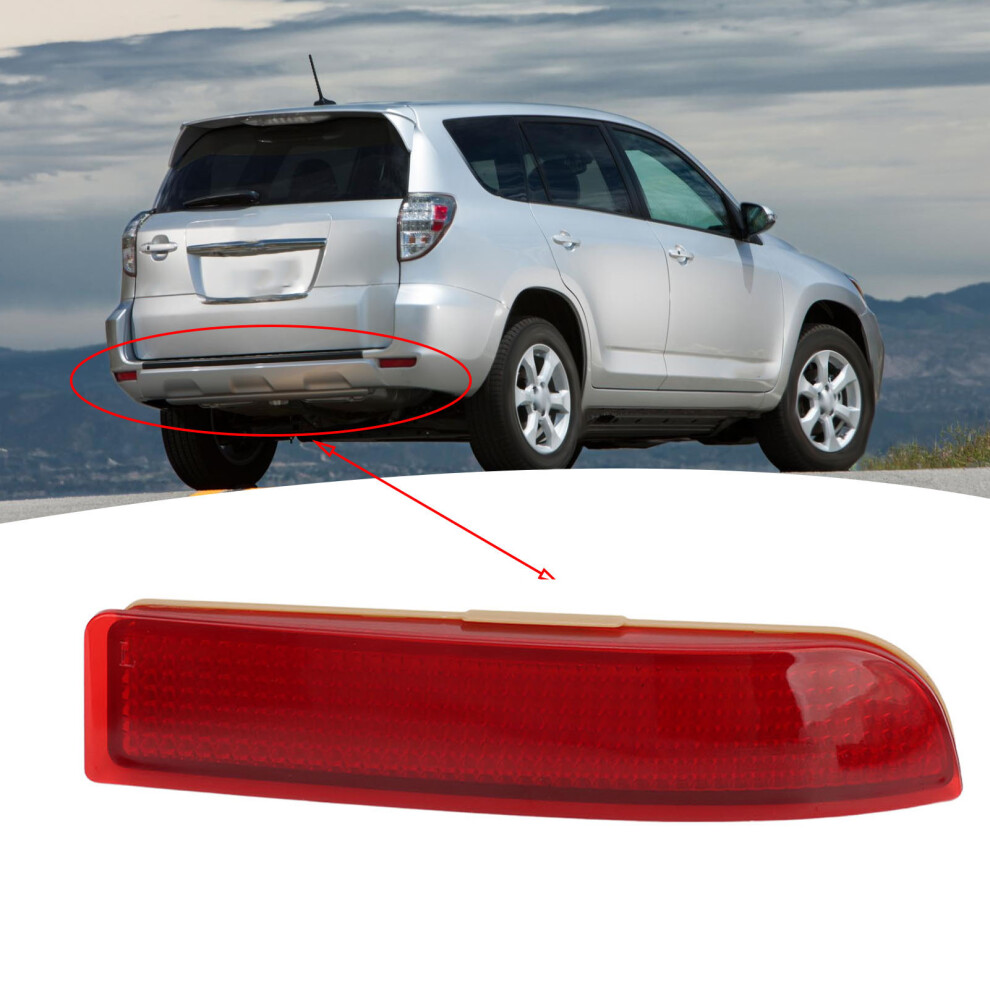 Rear Bumper Reflector Abs For Rav4 2006-2012 Side Marker Replacement Red 9471331863595