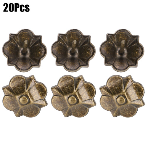 20Pcs Sofa Bubble Nail Vintage Thicken 4-Leaf 2