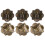 20Pcs Sofa Bubble Nail Vintage Thicken 4-Leaf 8