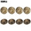 100Pcs 16 x 13mm Bubble Nail Chrysanthemum Pattern 2