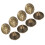100Pcs 16 x 13mm Bubble Nail Chrysanthemum Pattern 14