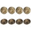 100Pcs 16 x 13mm Bubble Nail Chrysanthemum Pattern 13