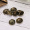 100Pcs 16 x 13mm Bubble Nail Chrysanthemum Pattern 11