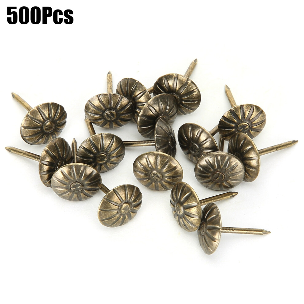 500Pcs 11 X 16Mm Bubble Nail Chrysanthemum Pattern 9121376120640