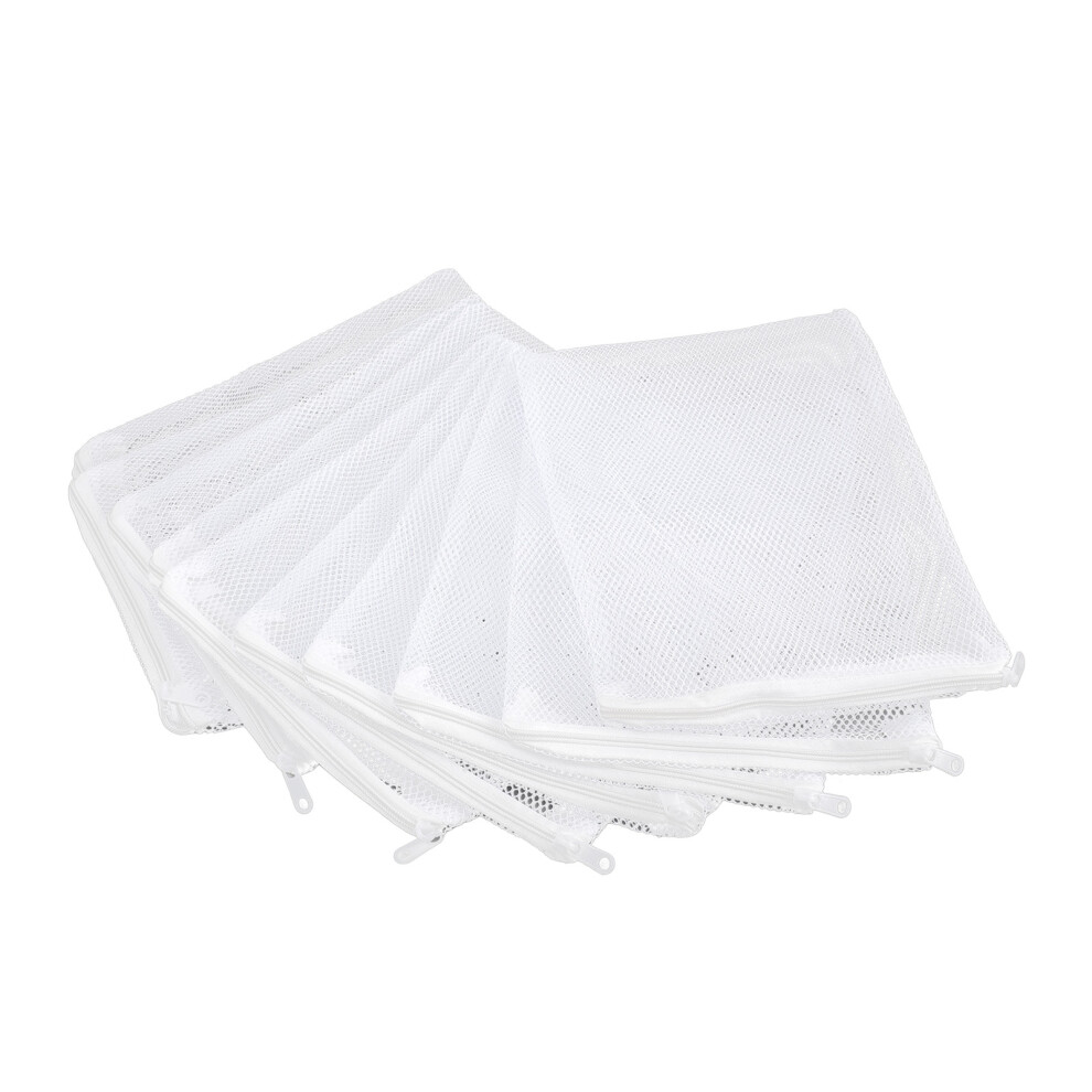 Reusable Nylon Mesh Filter Bags (10 Pack) with Zipper for Aquarium Filter Media