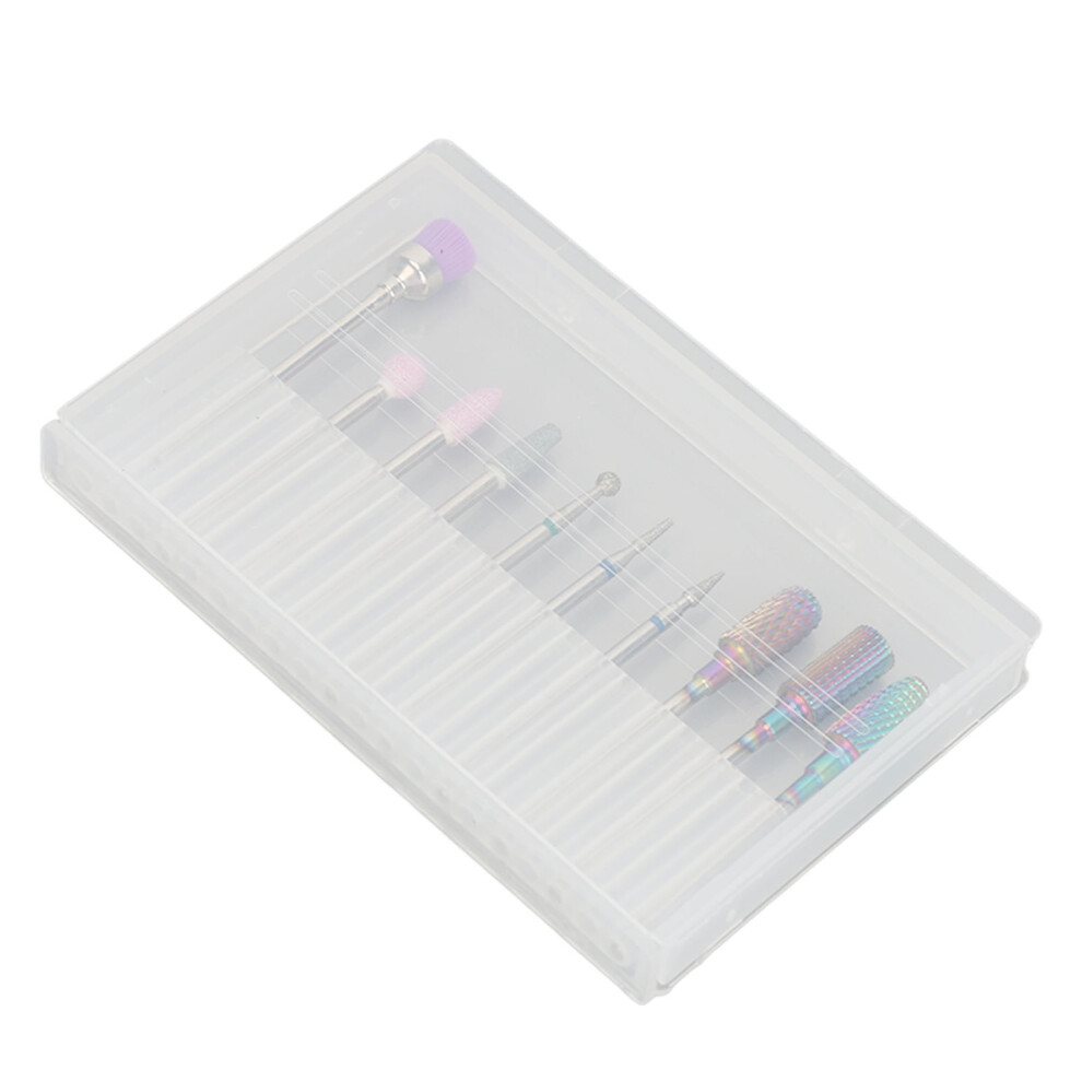 Tungsten Steel Nail Drill Bits Set for Manicure & Dead Skin Removal