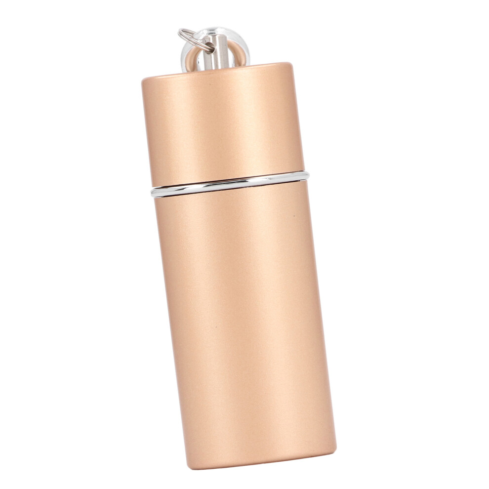 Gold Mini Zinc Alloy Pocket Ashtray Keychain, 32X17x85mm,