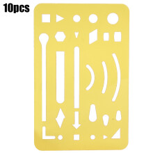 10Pcs 27 Holes Erasing Shield Multipurpose