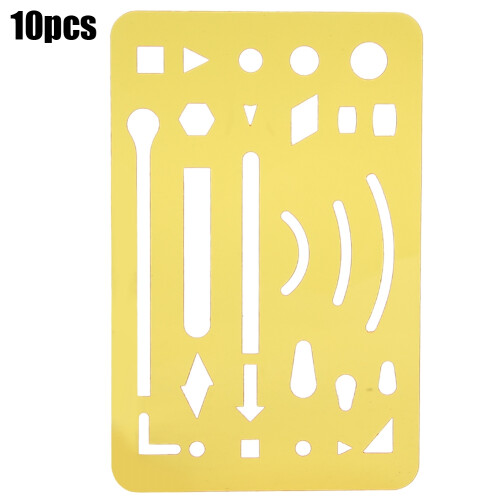 10Pcs 27 Holes Erasing Shield Multipurpose