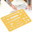10Pcs 27 Holes Erasing Shield Multipurpose 4