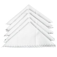 5PCS Music Instruments Piano Cleaning Cloth Cotton White for Guitar Bass Violin