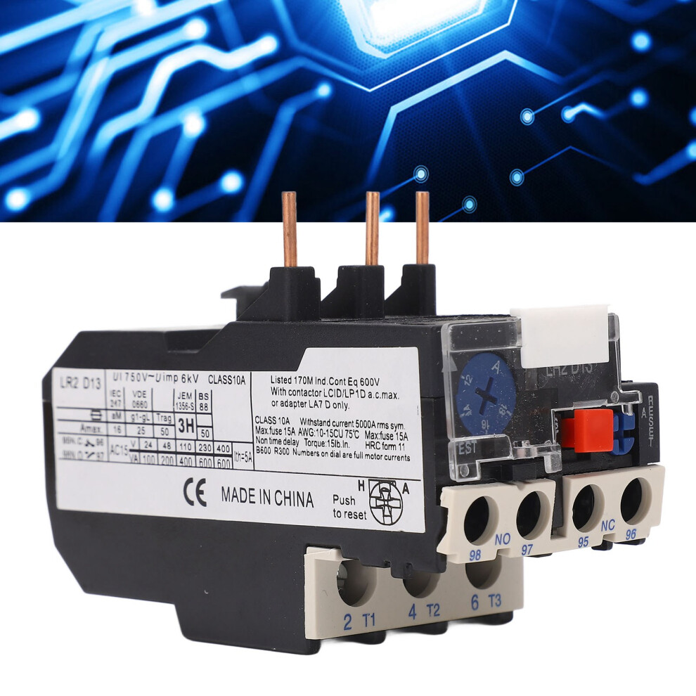 Thermal Overload Relay 12-18A 750V 1No 1Nc Plug-In Protection 7891331871857