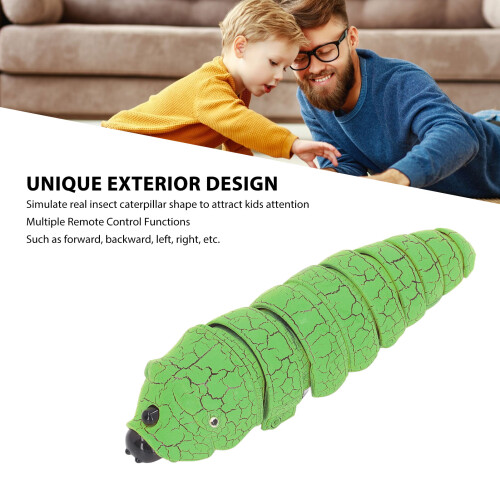 Interactive Green Caterpillar Toy - Remote Control & Infrared Sensing 2
