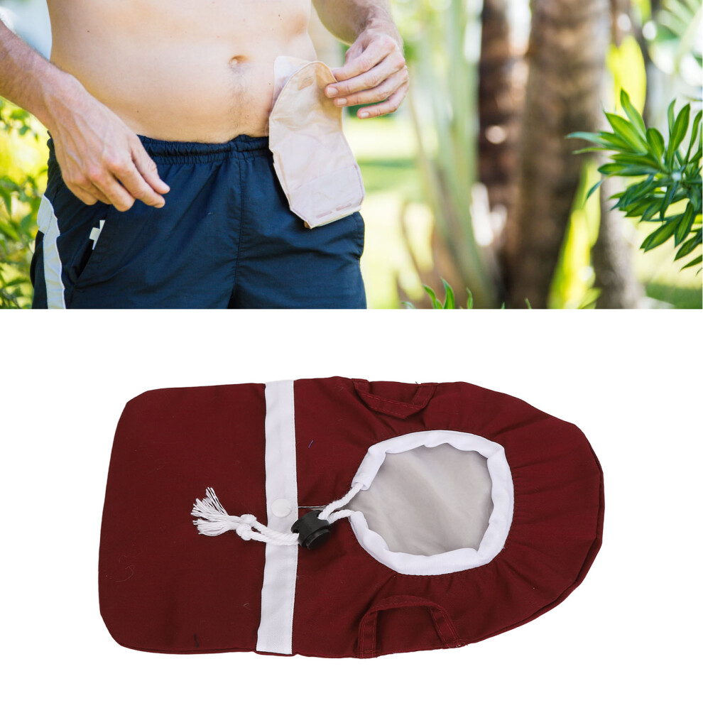 Aubergine Breathable Washable Ostomy Bag Cover for Stoma & Joints