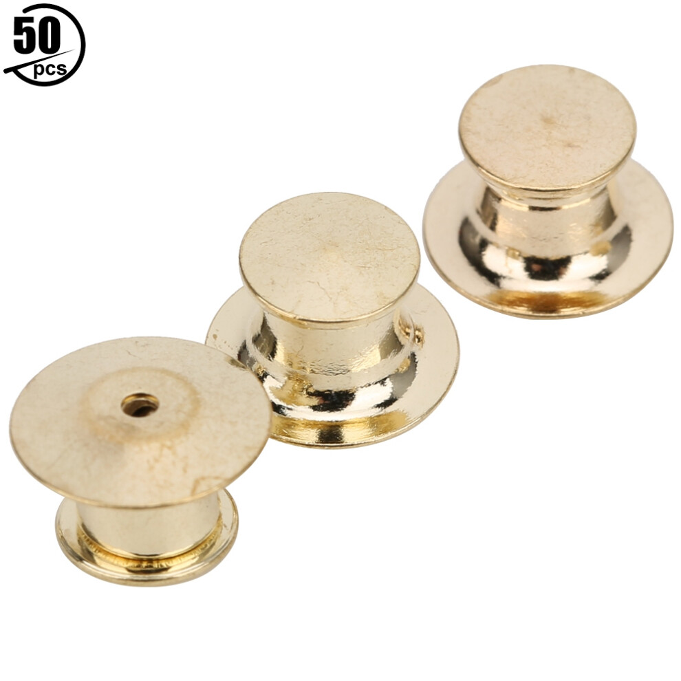 50Pcs Brooch Pin Backs Bag Locking Fastener Flat 9121376122927