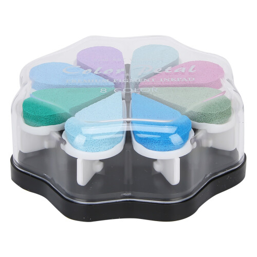 8 Colors Petal Shape Schedule Book Scrapbook