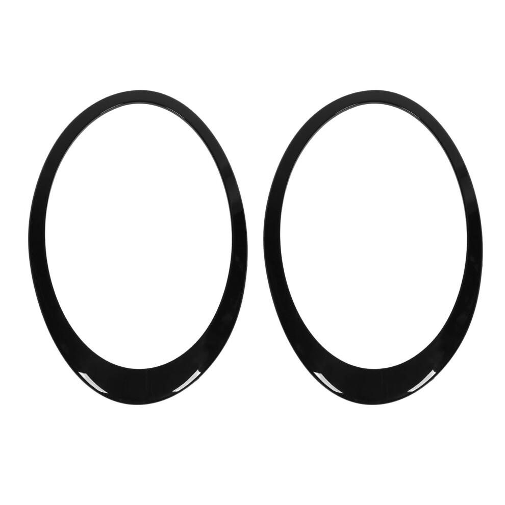 Left Right Headlight Trim Ring Headlamp Bezel Black 9121376123368