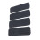4 Pcs RV Stair Covers Rug Anti Slip Reflective 16